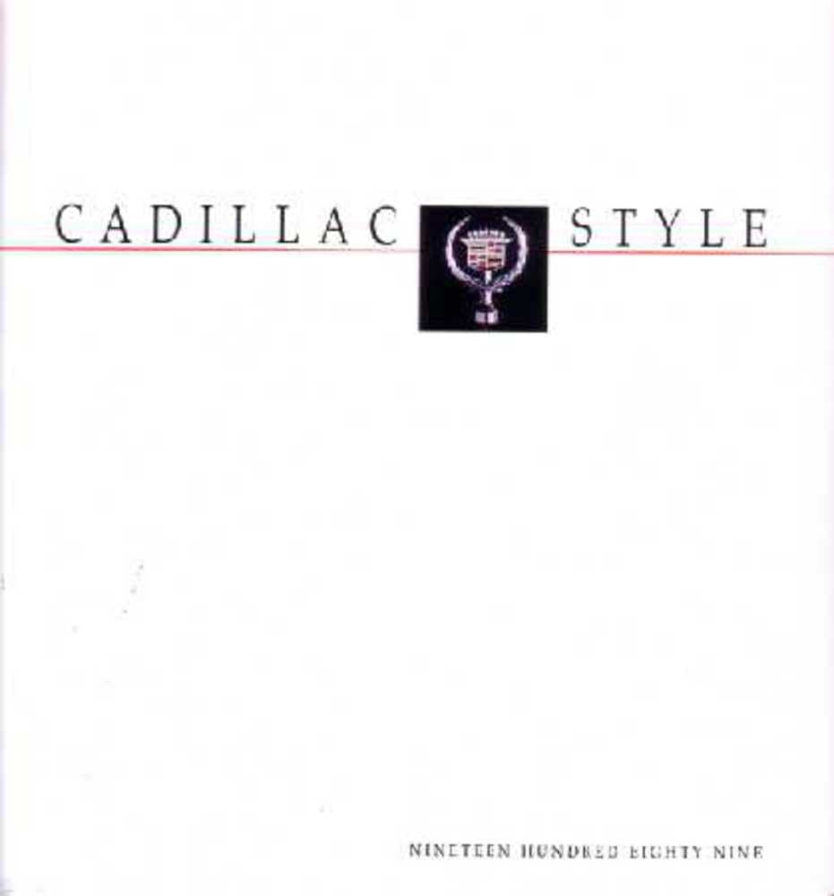 1989 Cadillac Style Sales Brochure Literature Advertisement Piece Options Book