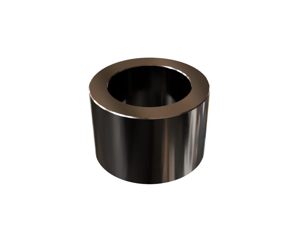 Aluminum Spacer Black 3/8" OD x 1/4" ID x Choose Your Length, Round Spacer Unthreaded Standoff Bushing Plain Finish, Fits Screws Bolts 1/4" or M6 by Metal Spacers Online (1/4" Length, 25 Pack)