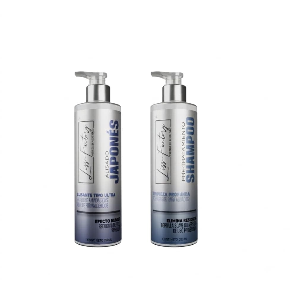 Japanese Hair Straightening Kit 250ml + Pre-Treatment Shampoo |Liss-Factory