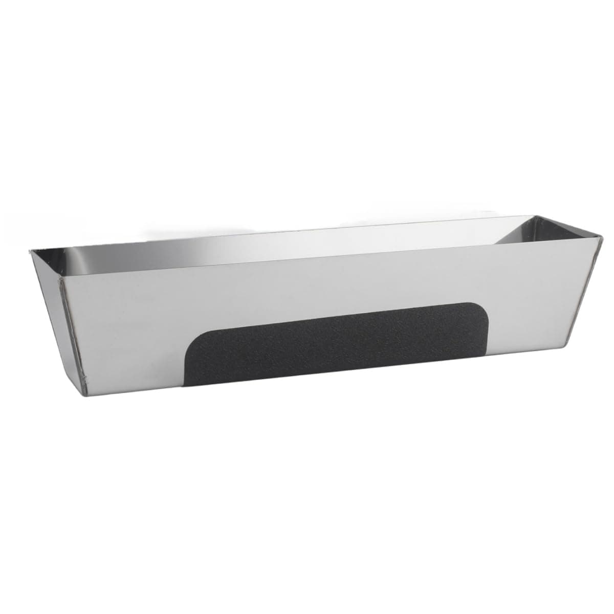 TVWVT 14" Stainless Steel Mud Pan,Anti-Slip Base,Sheared Sides to Clean Knives, Hold Joint Compound, Drywall and Plaster (14")
