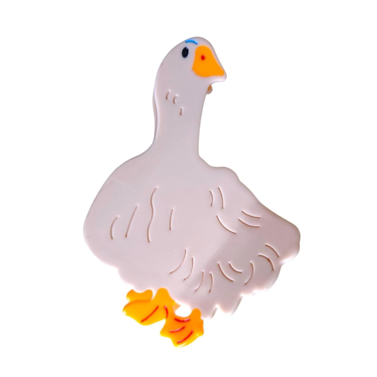 Novelty Big Goose Hair Clip,Acetate Claw Clips,Small Hair Clips for Women,Funny Hair Clips