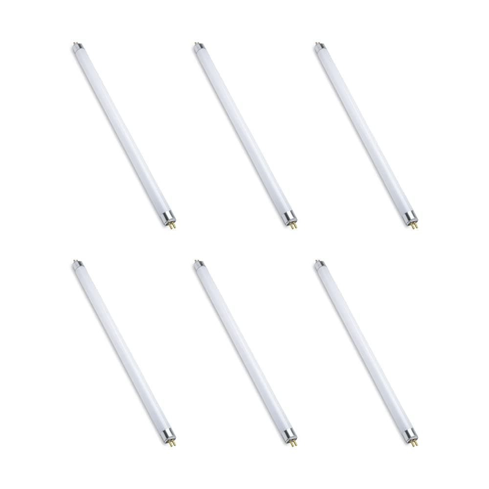 lumenivo F8T5 6500K 8 Watt 12 Inch Fluorescent Light Bulb F8T5 Daylight Fluorescent Under Cabinet Light Bulb - for Residential, Commercial Offices, Schools, Supermarkets - 6 Pack