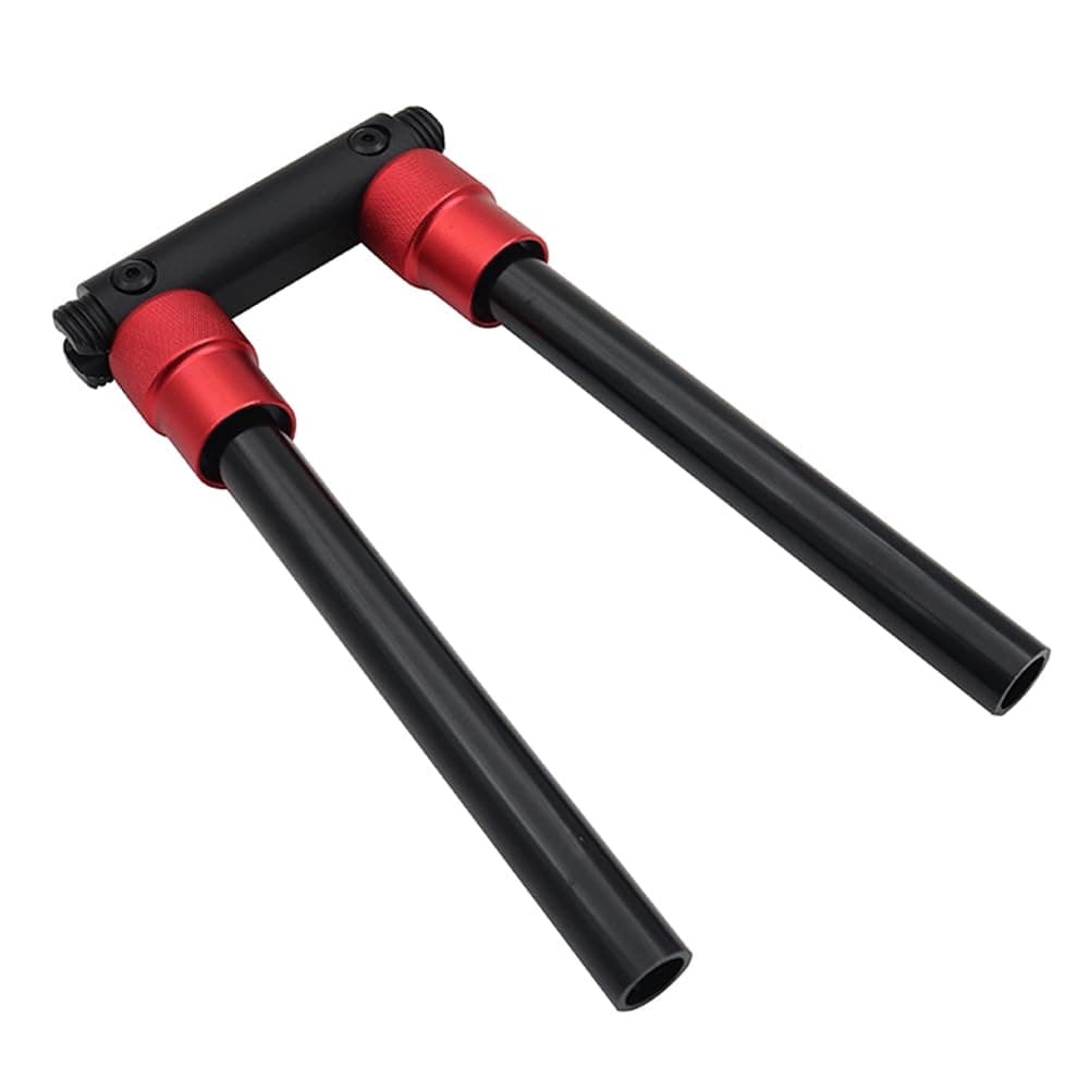 FUDTRO Folding Handle Bar Bike 90 Degree Fold Aluminium Kick Stunt Scooter Electric Bicycle Handlebar Parts, Black