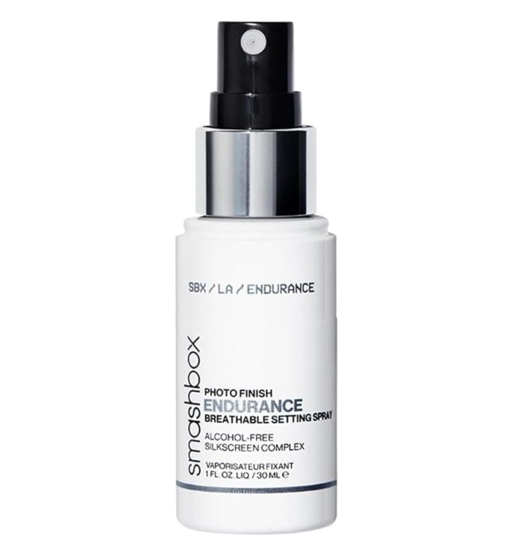 Smashbox Photo Finish Endurance Breathable Setting Spray | Lightweight, Long-Lasting, Hydrating Setting Spray | Locks in Makeup + Breathable Barrier That Strengthens Skin, 1 Fl Oz, Travel Size