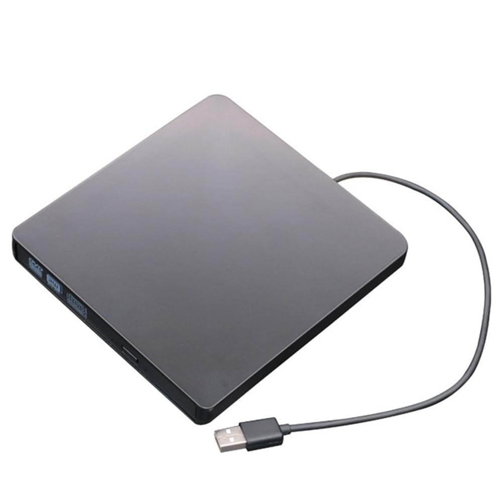 pizarra USB3.0 External CD Player 12.7mm Tray Type Ultra Slim DVD-RW Optical Drive Recorder for Computer Laptop PC(Black)