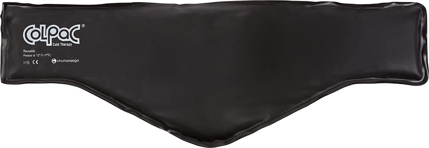 Chattanooga ColPac Cold Therapy, Black Polyurethane, Neck Contour Cold Pack (21")