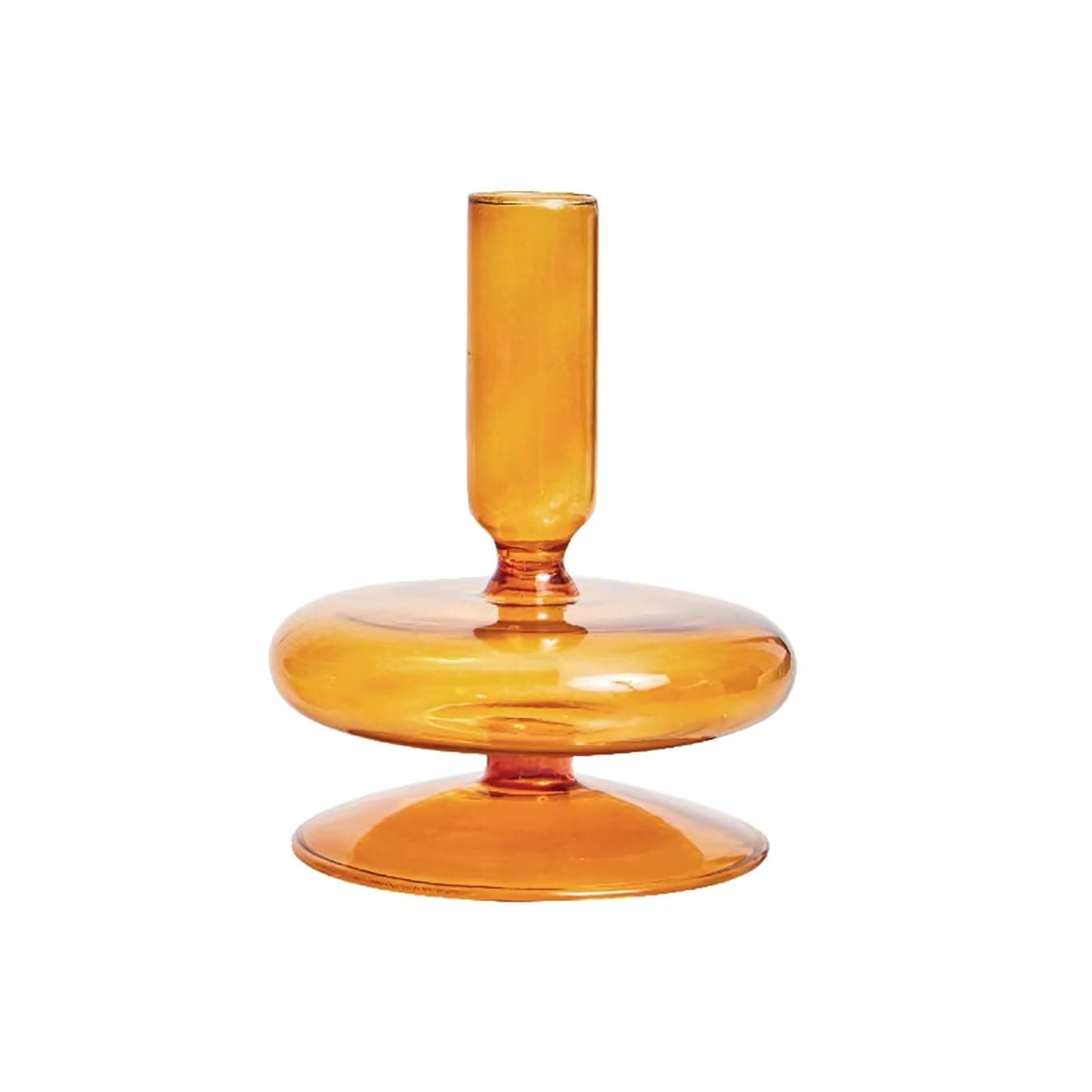 Modern Glass Candlestick Holder, Colorful Taper Glass Candle Holders, Vintage Candle Stick Holders for Party Centerpiece Decorations Boho Ornament