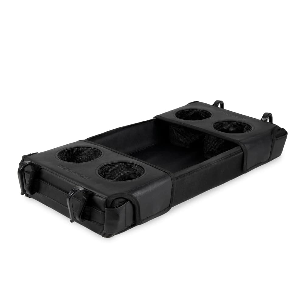 WONDERFOLD Flex Snack Tray for W4 Stroller Wagon with Convertible Cup Holders & Adjustable Sidewalls to Maximize Space, Easy to Install, Easy to Clean
