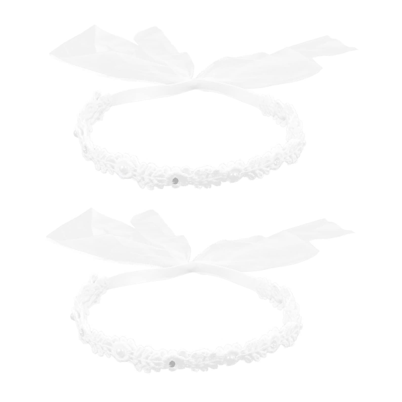 JUMPLAWN 2pcs Headbands Flower Girls Flower Headband Newborn Hair Band Unique Head Wraps Elastic Headdress Hair Decorations Ornaments