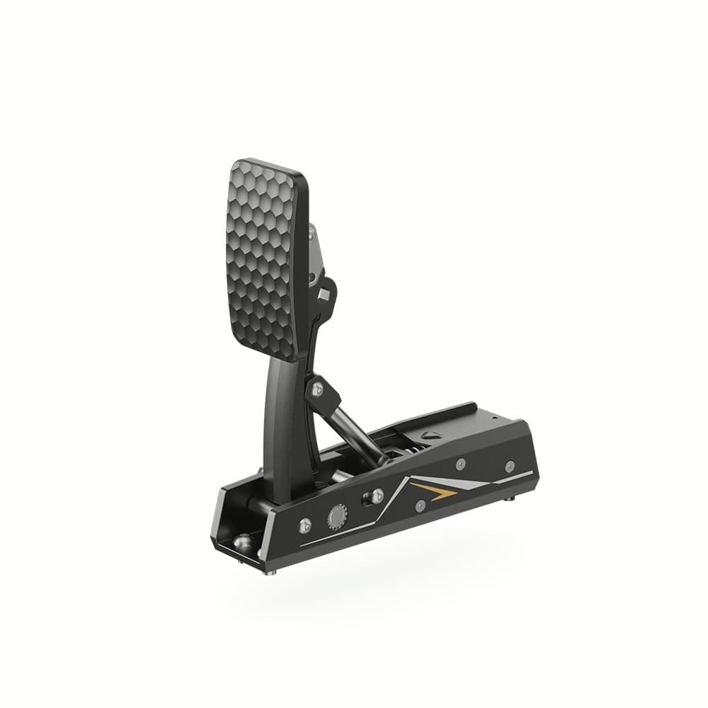 MOZA CRP2 Load Cell Pedal – 3K Carbon Fiber Heel Plate, Aerospace-Grade Aluminum, Adjustable Pedal Curve, Dual-Sensor Technology, Realistic Racing Simulation_ single clutch pedal