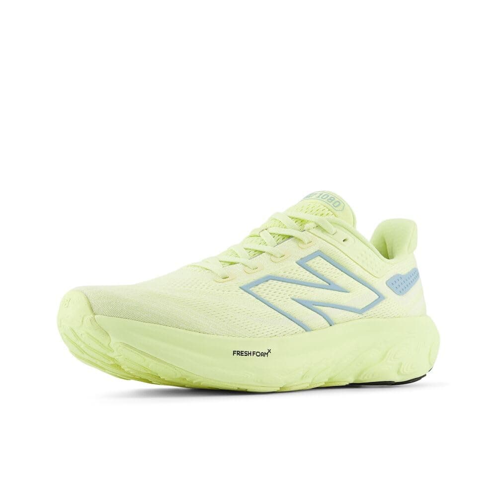 New Balance Men's Fresh Foam X 1080 V13 Running Shoe, Limelight/Chrome Blue/Silver Metalic, 10 Narrow