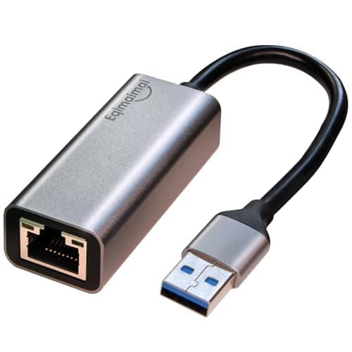 USB to Ethernet Adapter-1 Gigabit USB Ethernet Adapter, Aluminum Portable, Plug & Play, The ethernet to USB Adapter Compatible with Windows, Mac, Linux, ChromeOS