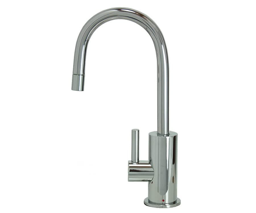 Mountain Plumbing: MT1840-NL/BRS - Hot Water Faucet with Contemporary Round Body & Handle