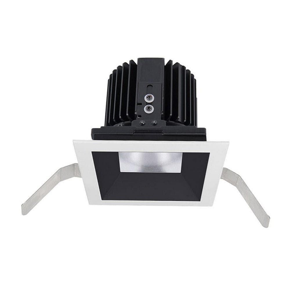 WAC Lighting R4SD1T-N930-BKWT Volta - 5.75" 36W 25 3000K 90CRI 1 LED Square Shallow Regressed Trim with LED Light Engine, Black Haze Finish with Textured Glass