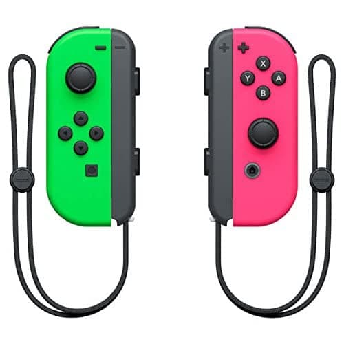 Joy-Con Pair - Neon Green/Neon Pink (Nintendo Switch) (Renewed)