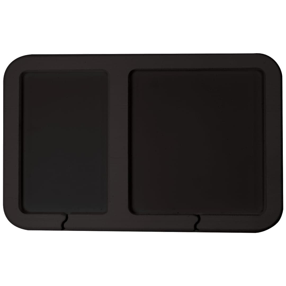 Orthodek Boat Dashboard 2 Pocket Organization Pad with peel and stick adhesive backing, durable EVA foam dash cove for keys, fishing tools, smartphones, pump out tokens (Black)