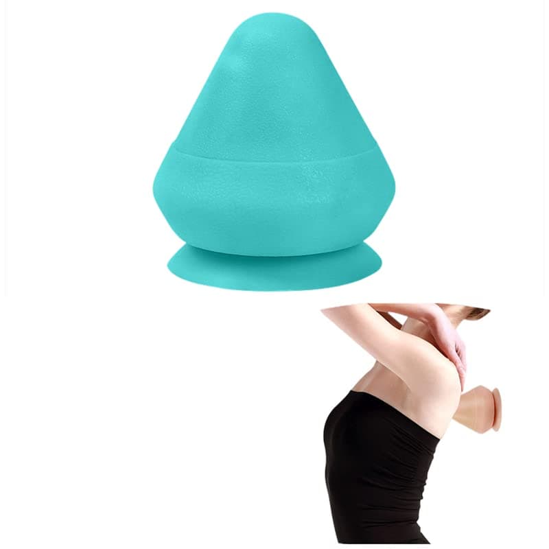 Adsorption Type Fascia Ball Massage Ball Fitness Meridians Plantar Back Waist Shoulder Neck Silica Gel Adsorption Muscle (green)