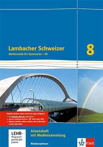 Lambacher Schweizer - Ausgabe für Niedersachsen G9. Arbeitsheft plus Lösungsheft und Lernsoftware 8. Schuljahr