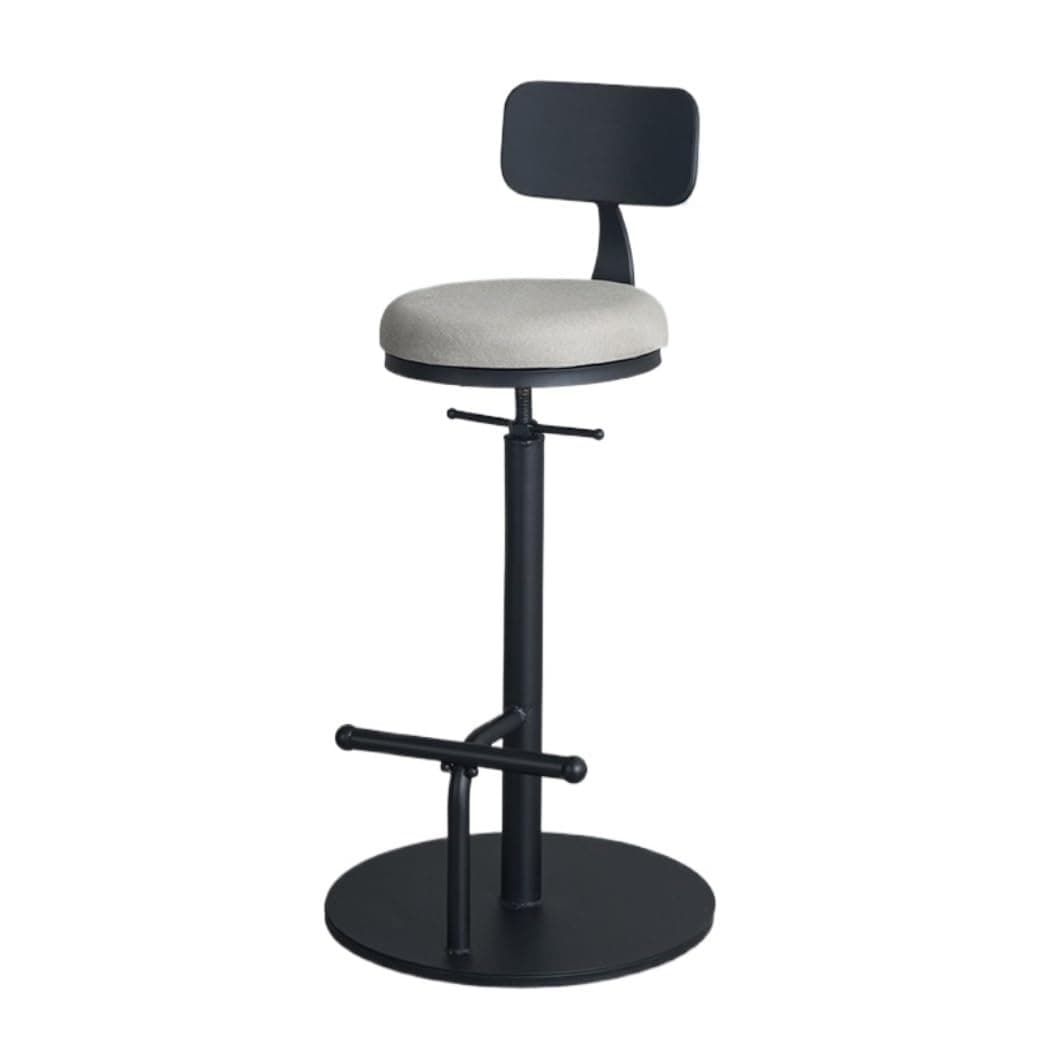 Vintage Bar Chairs Detachable Back Bar Stool Counter Height 360° Swivel Bar Chair Height Adjustable Retro Bar Chair High Stool Bar Height Bar Stools(B)
