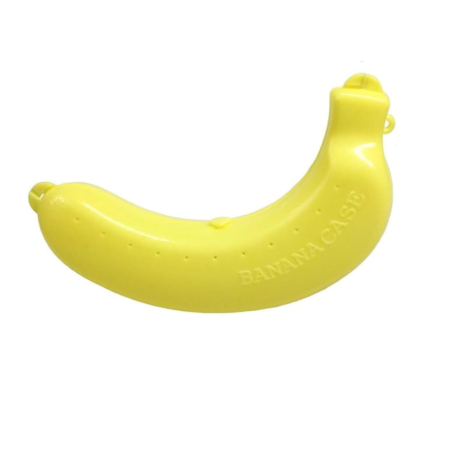 Qintreesify Yellow Banana Storage BPA-Free Outdoor Travel Case, Food Containers,Keep Fresh Banana Keeper and Protector, Cute Banana Carrier Storage Box for Picnic Camping, Storage and Organization