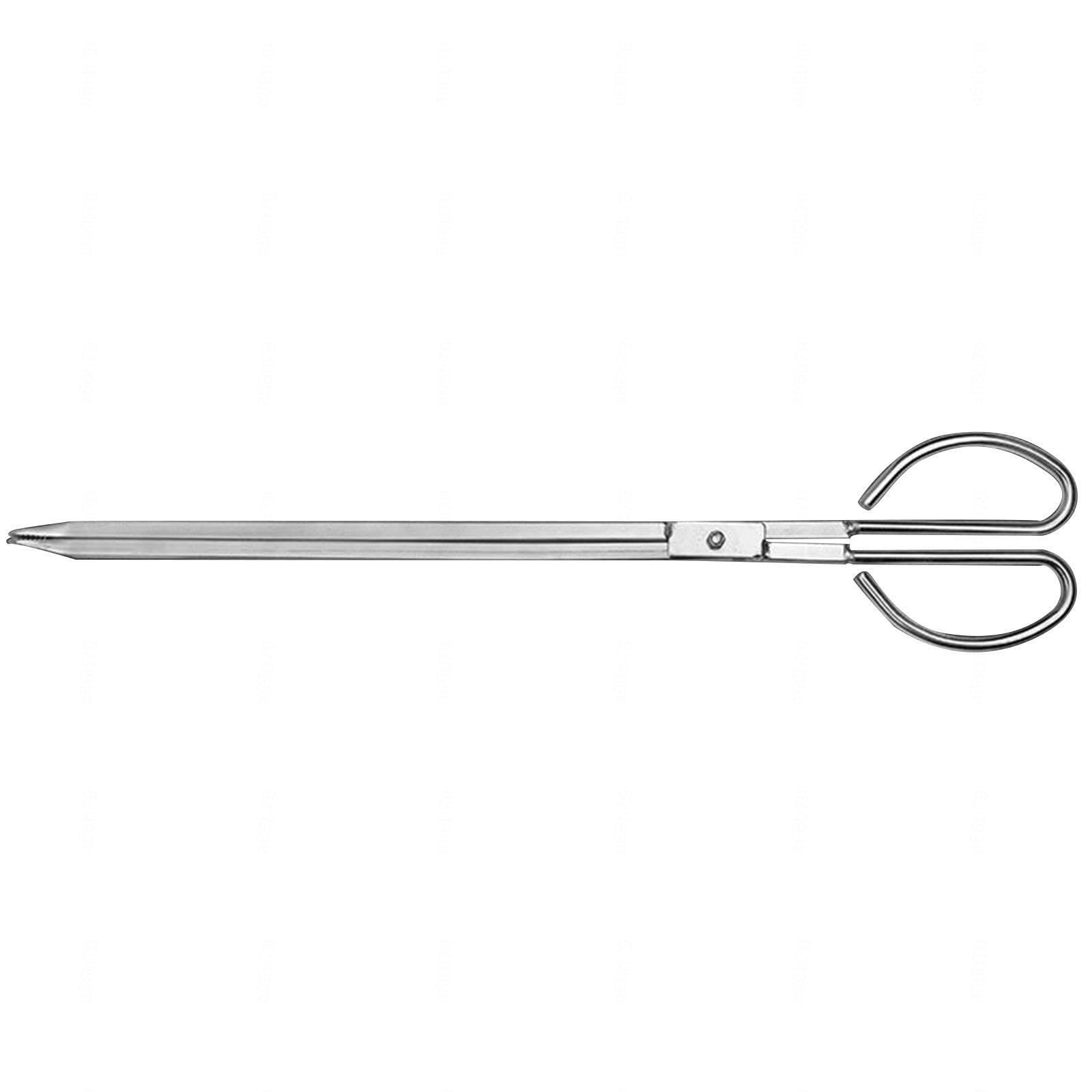 Reacher Grabber Stainless Steel - Extra Long Mobility Aid - Heavy Duty Grip Arm - Pick Up Tool for Outdoor Barbecue Campfire or Fireplace,21inches