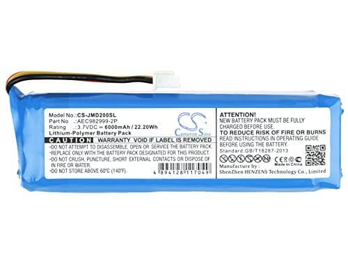 Cameron Sino 6000mAh High-Capacity AEC982999-2P Battery - Replacement for JBL Charge Speaker Battery