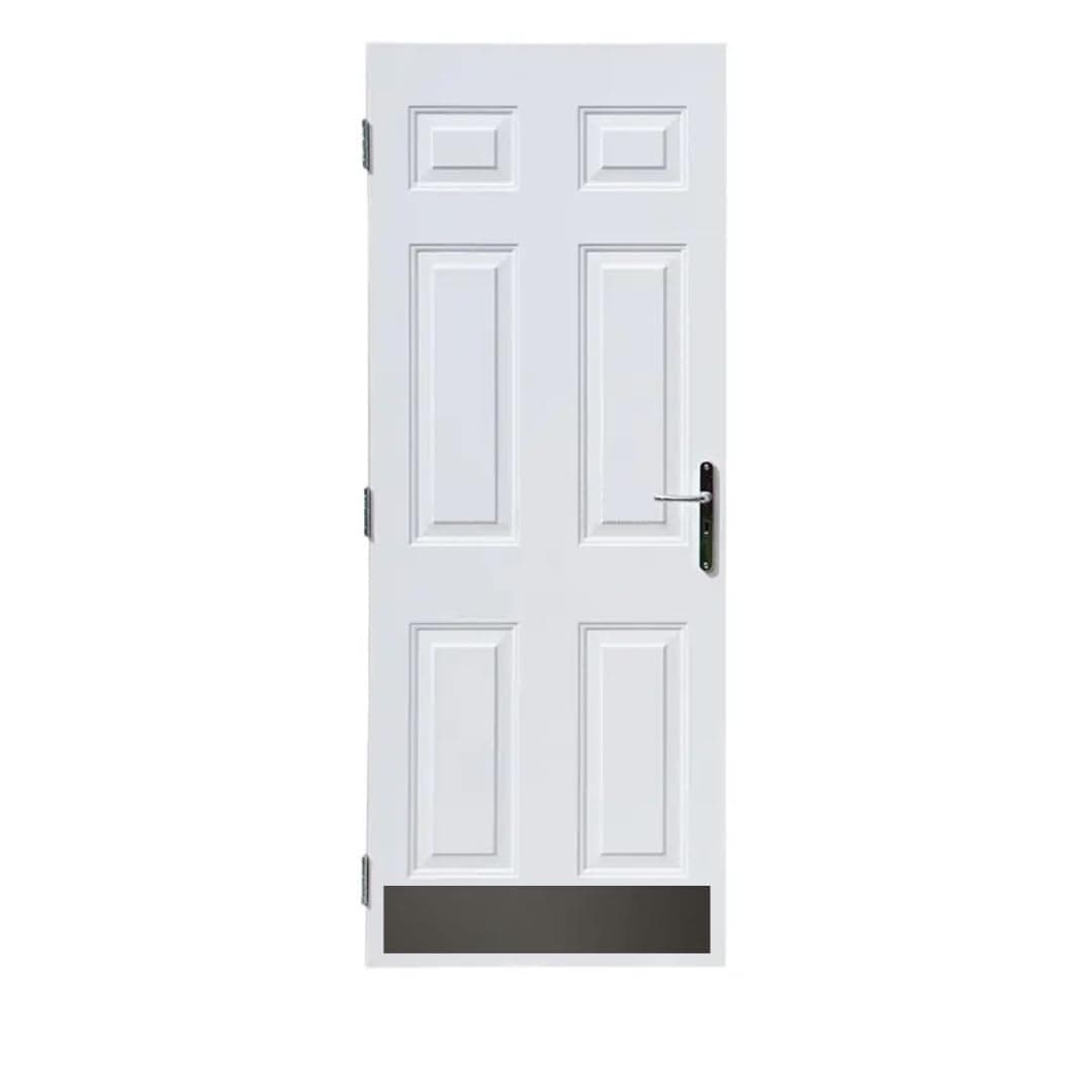 GDI Hardware - Aluminum Kick Plate - Adhesive Mounted - Choose The Color and Size for Your Door (Duro Coated/Dark Brown, 6" x 32")