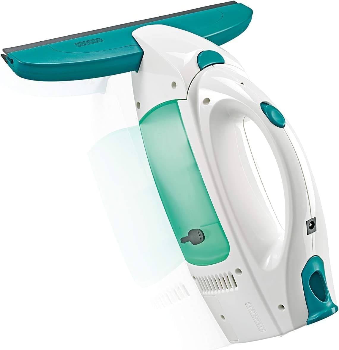 Leifheit Aspirador limpiacristales Dry & Clean, limpiaventanas para una limpieza 360º sin marcas, aspiradora vertical con 38 min de autonomía