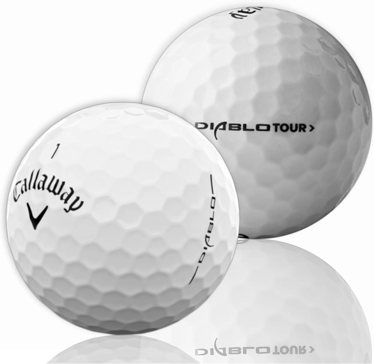 Golf Ball Monkey Cheap Recycled for Callaway Diablo & Tour Golf Balls - White 24 Pack 3A/Good Condition Golfballs