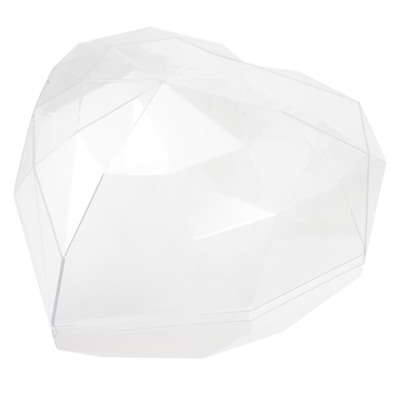 PartyKindom Heart Shaped Acrylic Flower Box Empty Wedding Box for Flower Arrangement Holder