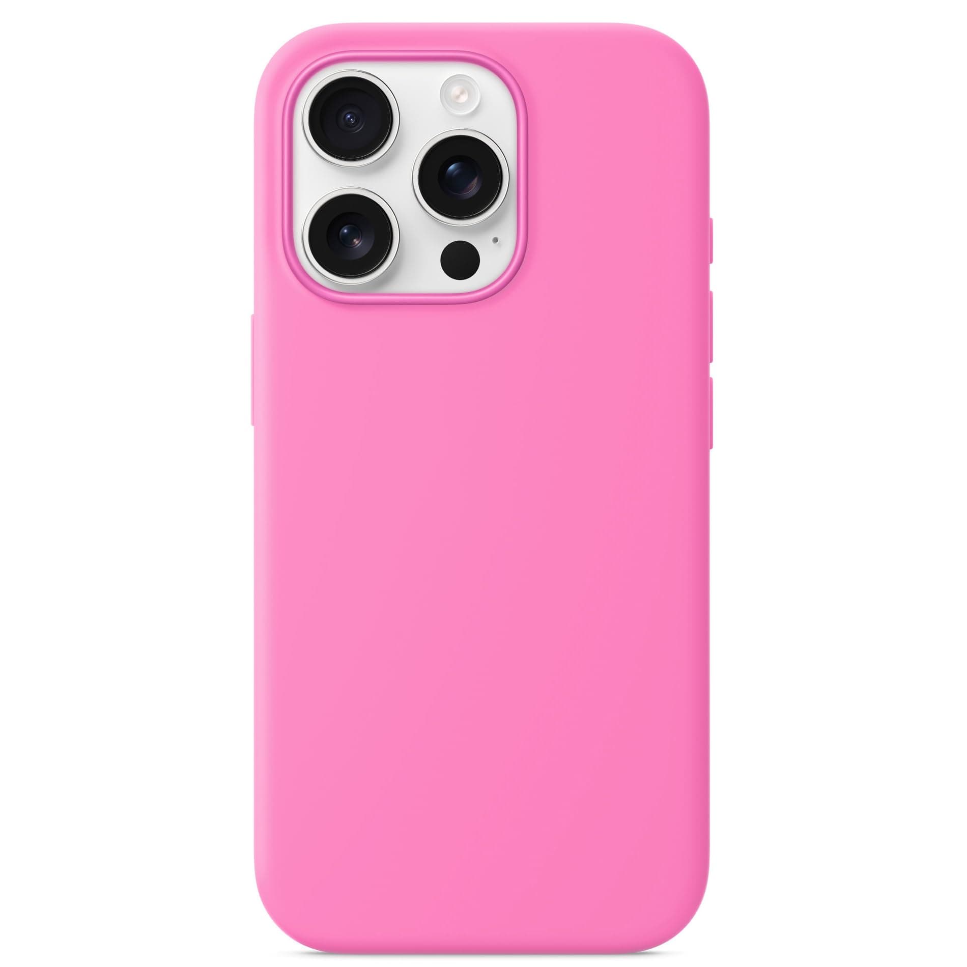 Silicone Case Compatible with Apple iPhone 16 Pro Silicone Case with Magsafe and Camera Control，Soft Slim Magnetic Phone Protection Cover Shell for Women Men (Peony)