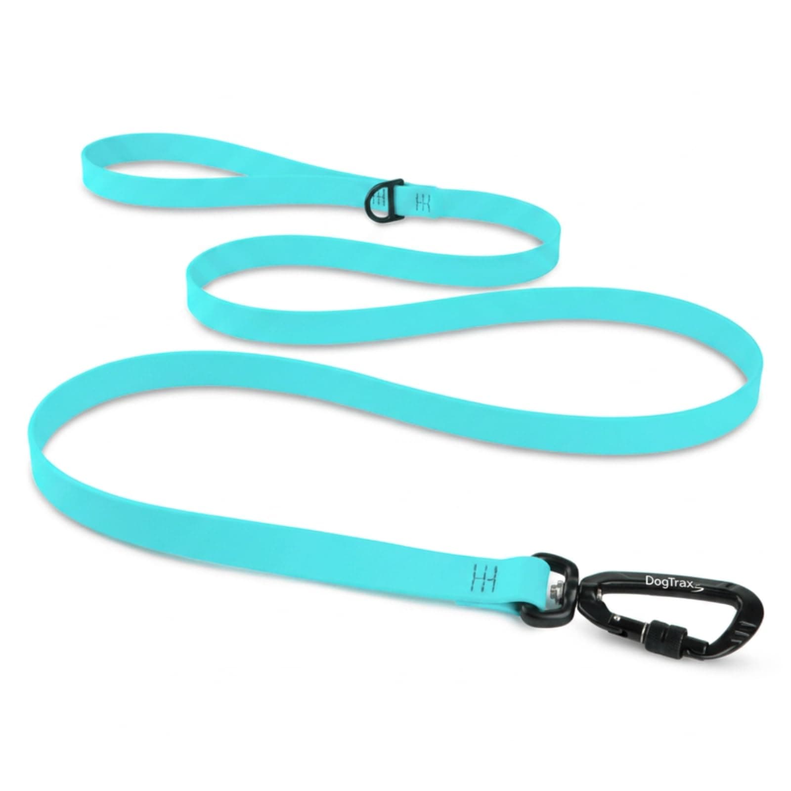 DogTraxs Essential Biothane Dog Leash, 3/4 in x 4 ft, Sky Blue