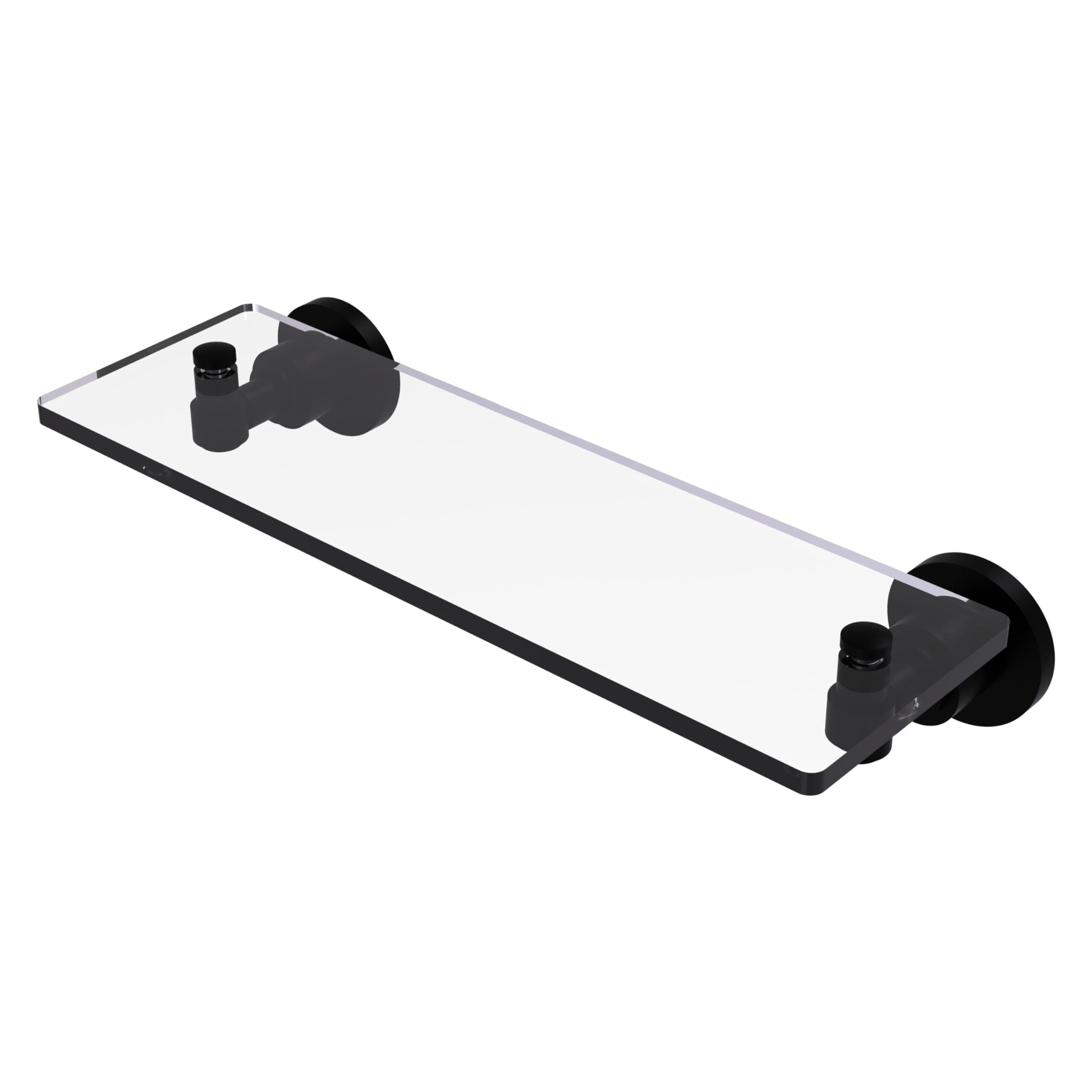 Allied Brass WS-1/16-BKM 16-Inch Glass Shelf