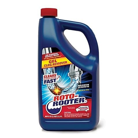 Roto-Rooter 80 oz. Gel Clog Remover l Clear Out a Clogged Pipe l Clears any Drainage Blocks Quickly and Efficiently
