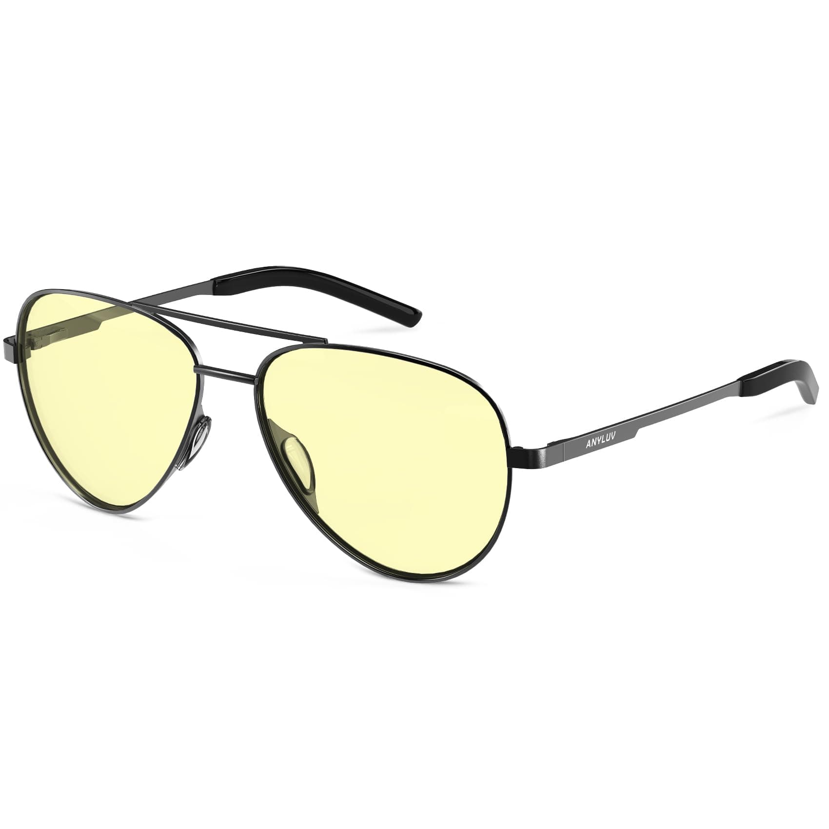 ANYLUV Aviator Blue Light Glasses Men Women, Lightweight Classic Pilot Computer Gaming Glasses Eye Protection Anti Eyestrain