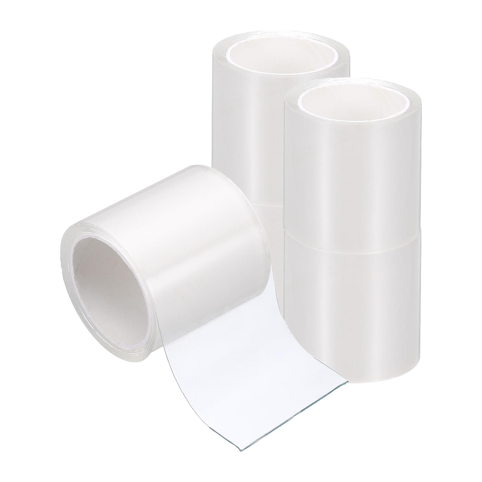 PATIKIL - Cinta nano de 1 x 118 pulgadas, 5 unidades de doble cara nano burbuja, calcomanía para manualidades, manualidades, manualidades, fiestas de cumpleaños, juegos en casa, transparente