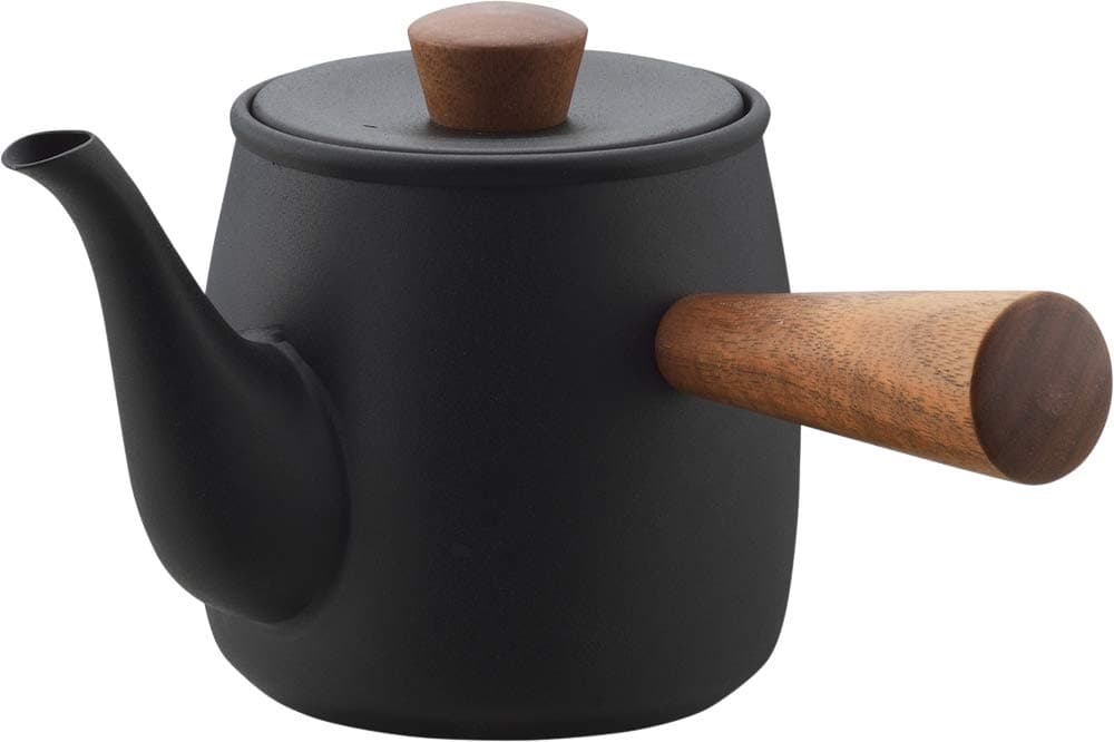 Miyazaki Seisakusho CHA-3 Teapot with Tea Strainer, Cannot Be Heated Directly, 1.2 fl oz (0.38 L), Black Color, Small