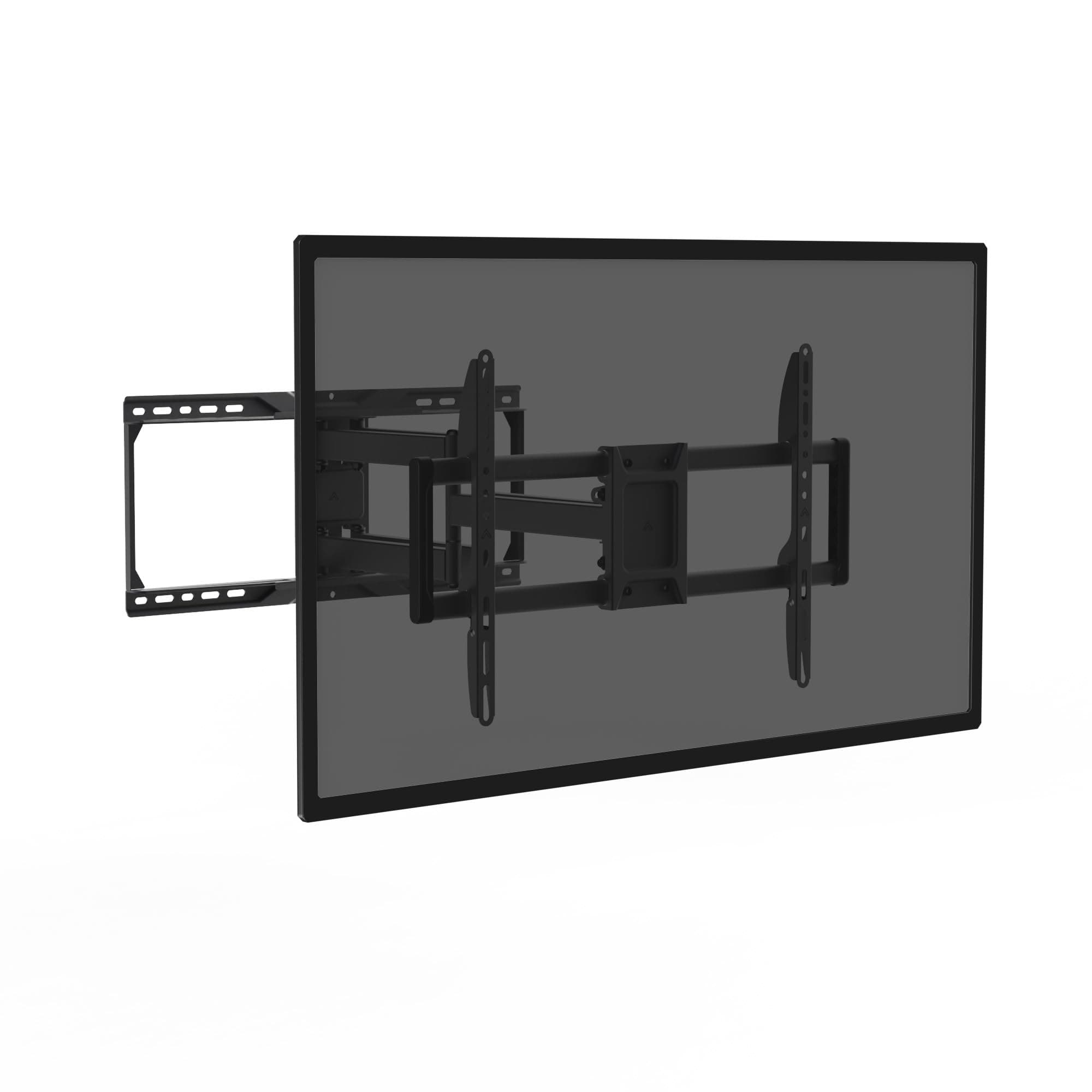 Seneca SDA51 Full Motion Dual Stud TV Wall Mount | Fits 40” to 90” Screens | Sits 2.8" from Wall | 24.8" Extension | 200x100-600x400 VESA Compatibility | Black