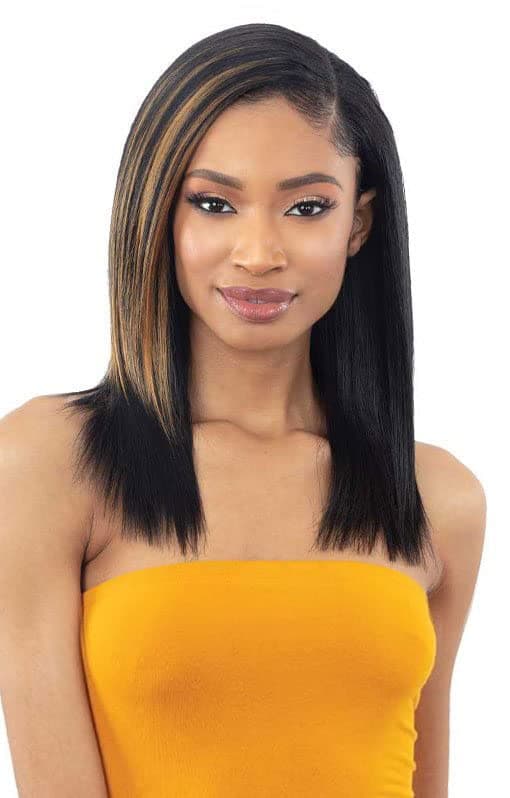 Shake N Go Freetress Organique New Concept Floor Bundle Hair ORGANIQUE STRAIGHT 12'' (1B), Black