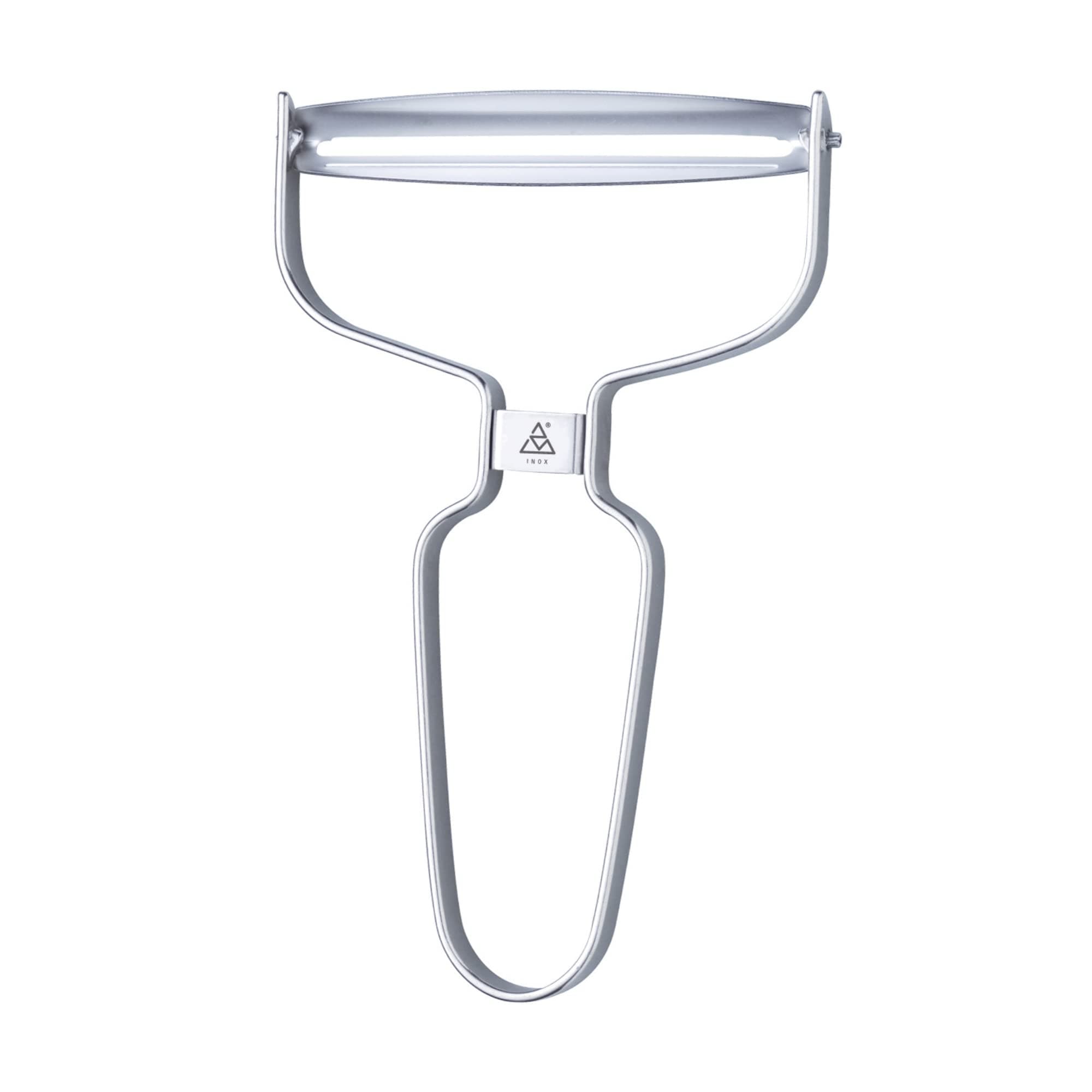 triangle Y-Peeler - 90 mm - Stainless Steel Horizontal Straight Blade - Peeler for Hard-Skinned Fruits & Vegetables - Ergonomic Handle - Dishwasher Safe - Made in Germany