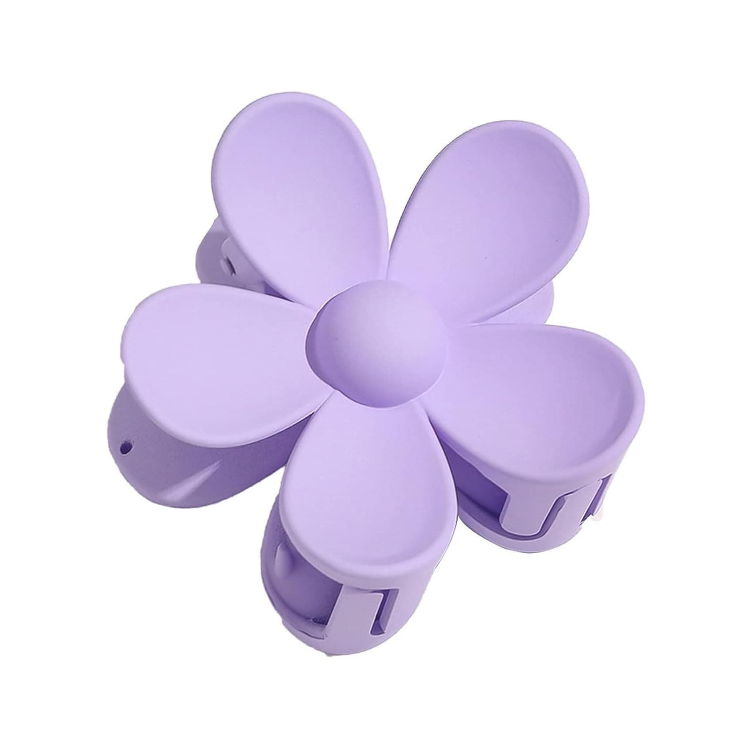Purple Hair Claw Clips Flower Shaped Plastic Jaw Anti-scratch Smell-less Useful Hold Tightly Purple Clips and Barrettes Hair