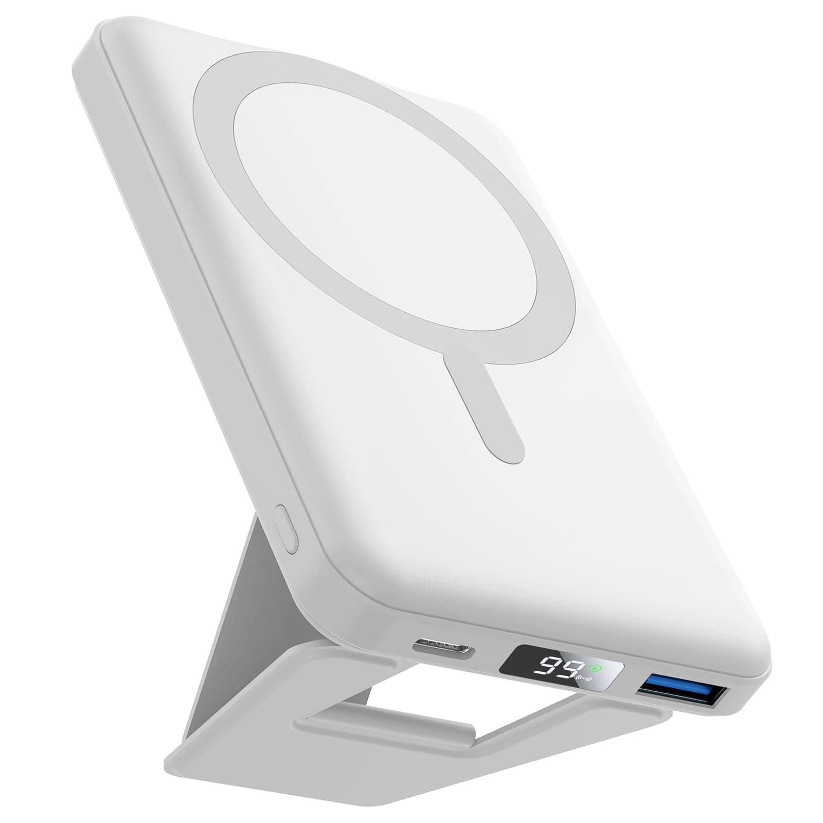 AOGUERBE Magnetic Power Bank iPhone, for MagSafe Portable Charger 10000mAh
