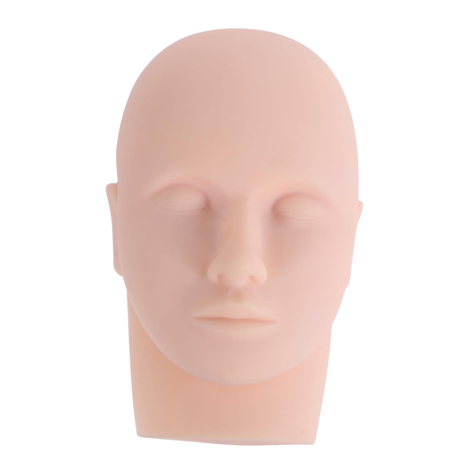 PartyKindom Eyelash Extension Practice Head Mold for Makeup Lash Training Cosmetology Mannequin Doll Face Head