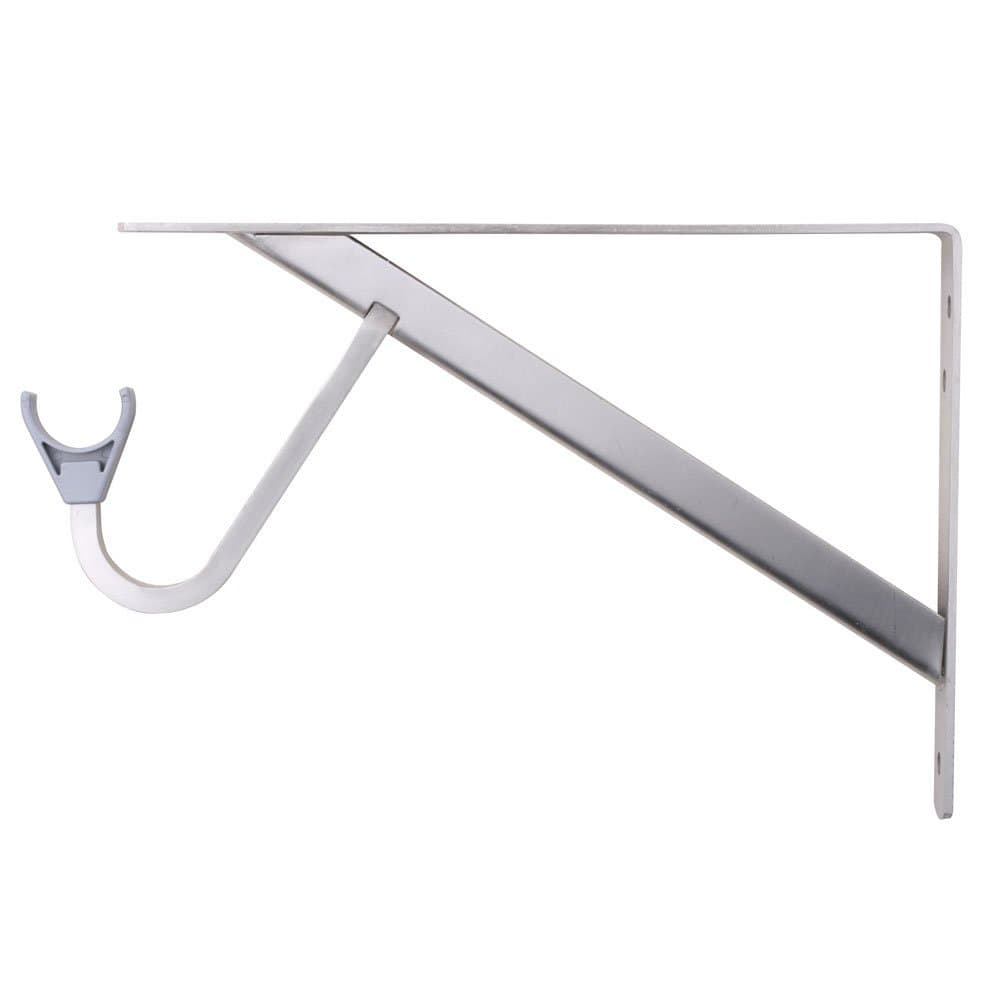 John Sterling RP-0495-BN Heavy Duty Shelf and Rod Bracket, Brushed Nickel