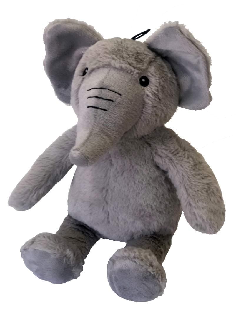Petlou Plush Toys with Durable Squeaker and Crinkle Paper Dog Chew Toy in Colossal Size and Multi-Color (Grey, 15 Inch Promo Elephant)