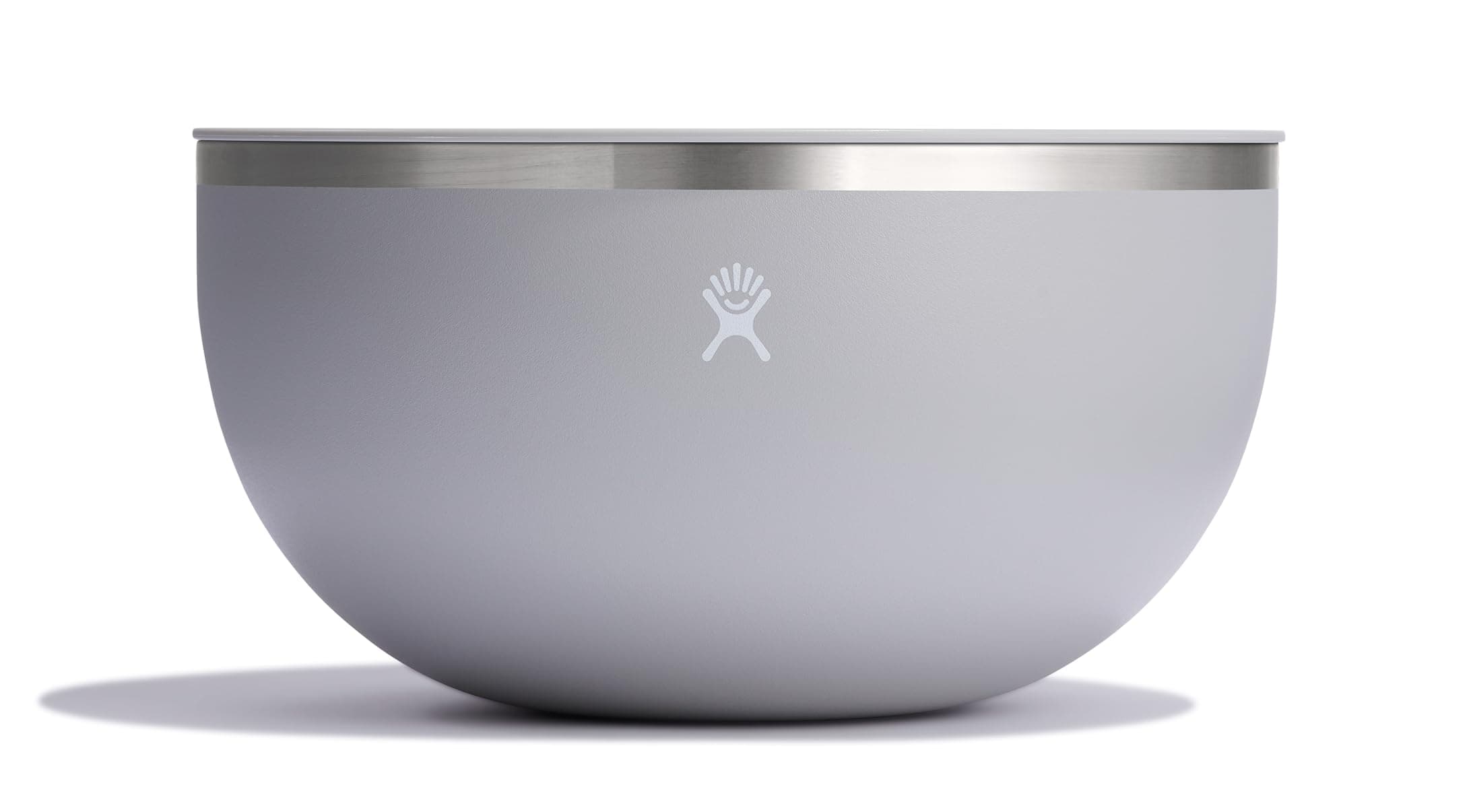 Hydro Flask 3 Quart Stainless Steel Outdoor Kitchen Bowl with Press-in Lid and Double Wall Insulation, Birch Gray