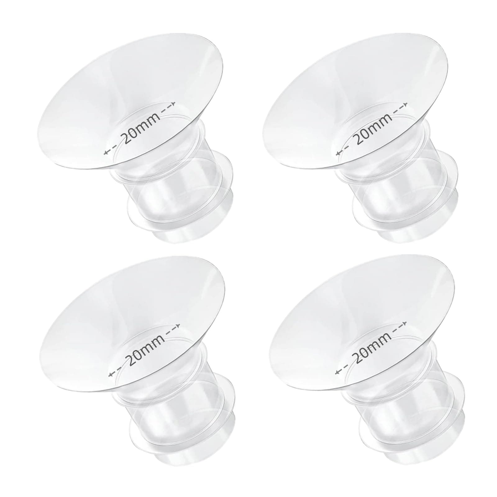 4PCS Flange Insert 20mm Compatible with 24mm Flange/Shield of Most Pumps