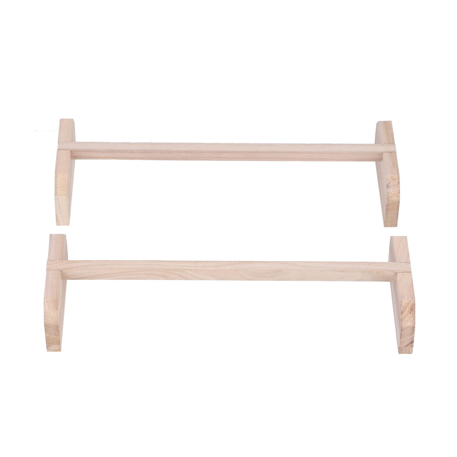 KIMISS 2 Set Chicken Wooden Perches - Large Bird Stand for Hens, Roosters & Parrots - Wood Roosting Bar Comfortable Training Stand for Pet Birds