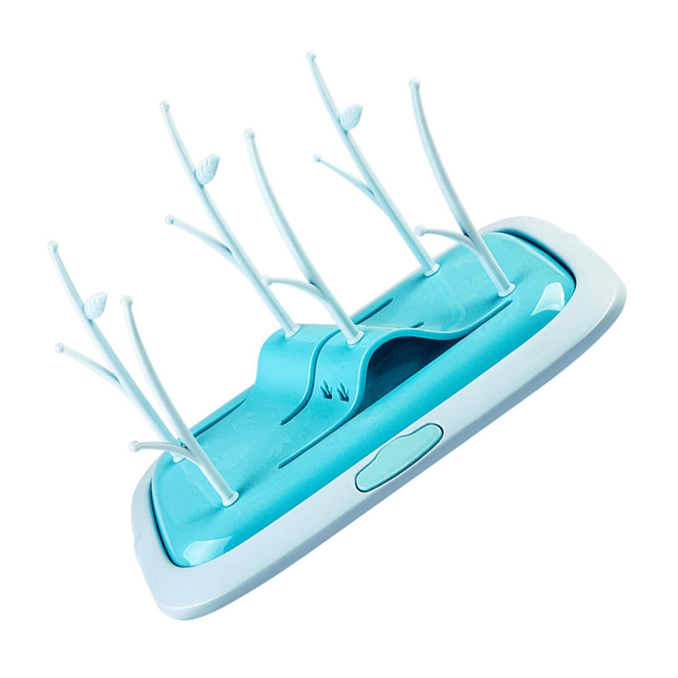 QUMIIRITY Portable Baby Bottle Drying Rack, 6 Pegs Pp Tree Branch Holder for Pacifiers, Easy Cleaning