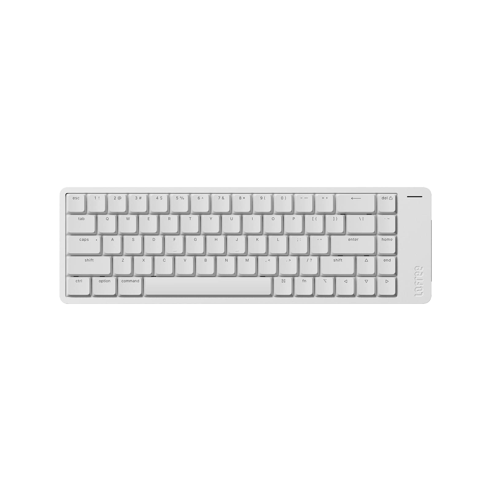 Flow2 Low-Profile Mechanical Keyboard, Aluminum Alloy with Surfer Linear Switches, Rechargeable Wireless Keyboards with 3 Mode Connections for Windows, macOS (Silver, 68)